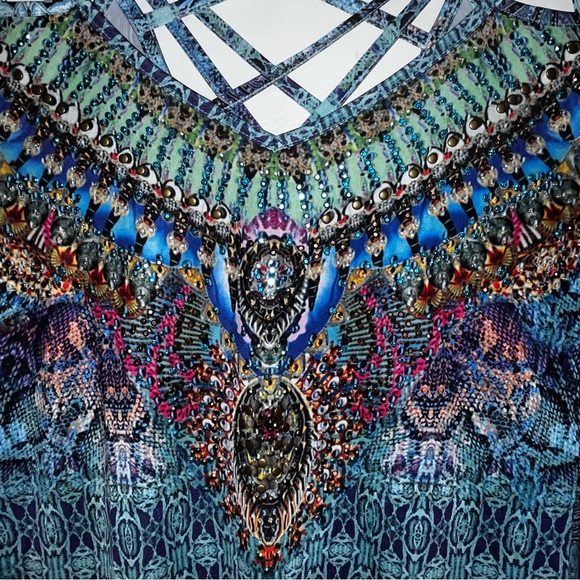 Venus Sz Med, multi color sparkle spaghetti strap top - Picture 3 of 6